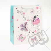 Butterfly Design Luxury Gift Bag - Large x 1pc