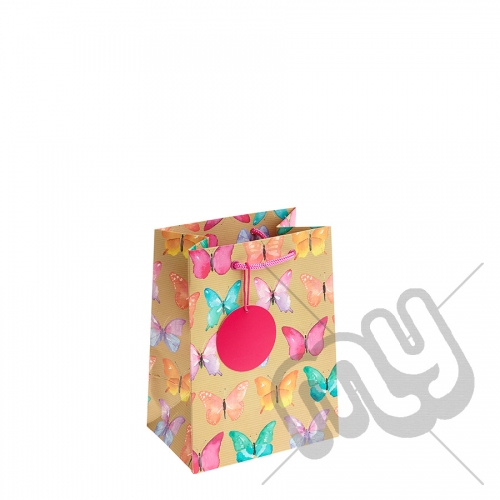 Funky Butterfly Printed Gift Bag - Medium x 1pc