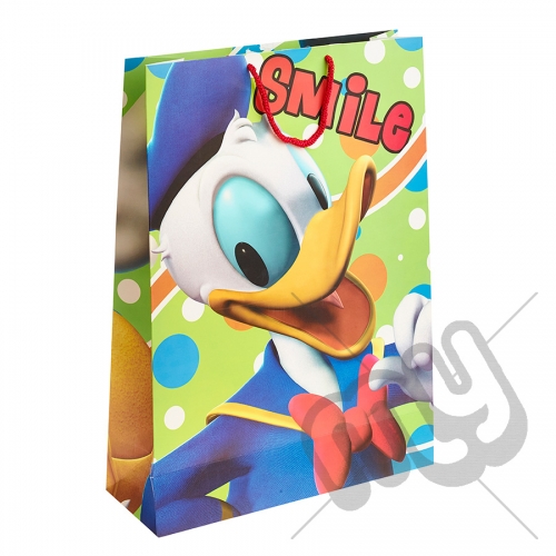 Smile Donald Duck Gift Bag - Extra Large x 1pc