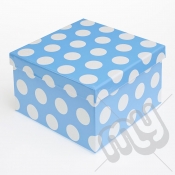 Blue Polka Dot Glitter Luxury Gift Box - SIZE 2