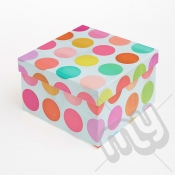 Multicoloured Spotted Luxury Gift Box - SIZE 3