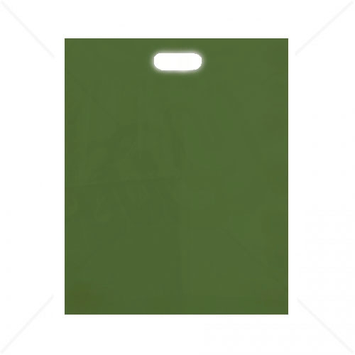 Harrods Green Patch Handle Fashion Carrier Bags 38x46+8cm x 100pcs