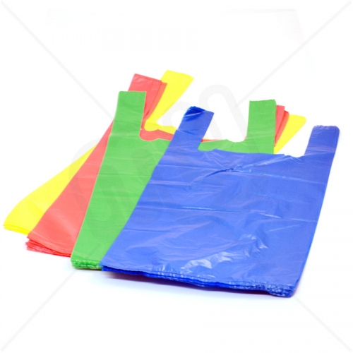 Coloured Plastic Carrier Bag 12x18x23 16 Micron (Medium Strength) x 2000pcs